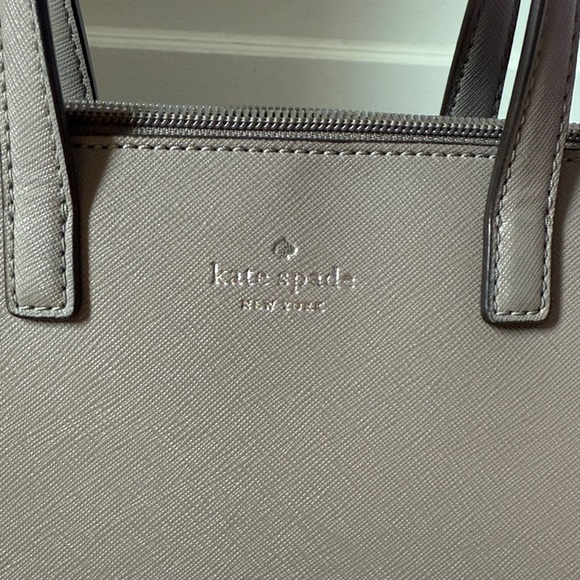 NEW: Kate Spade Metallic Gray Tote Bag - Picture 4 of 6